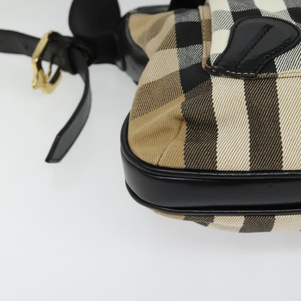 Authentic BURBERRY Nova Check Shoulder Bag Canvas Beige Gold - Picture 16 of 16